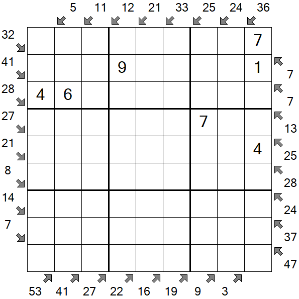 Little Killer Sudoku - Medium