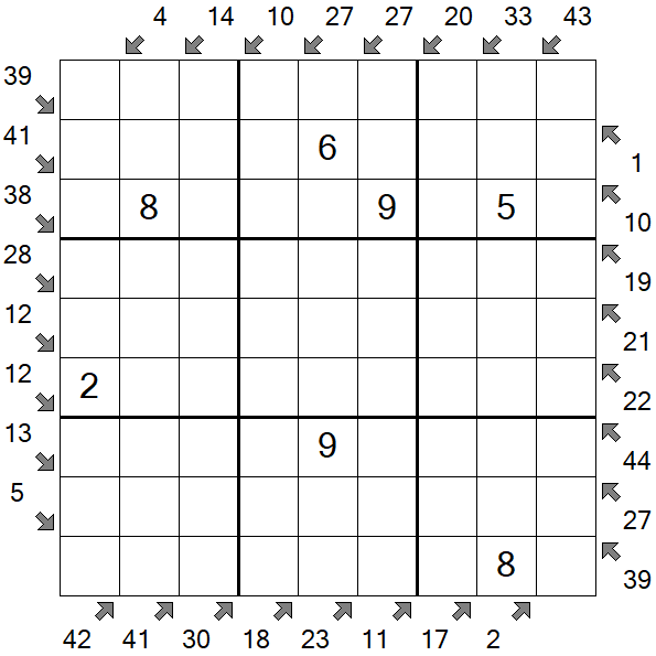 Little Killer Sudoku - Medium