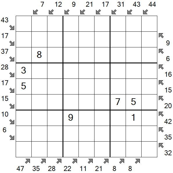 Little Killer Sudoku - Medium