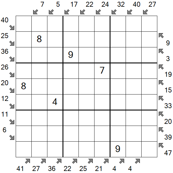 Little Killer Sudoku - Medium