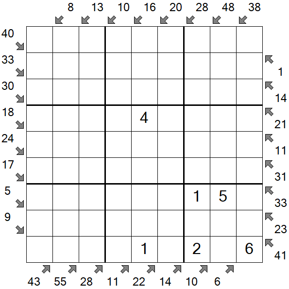 Little Killer Sudoku - Medium