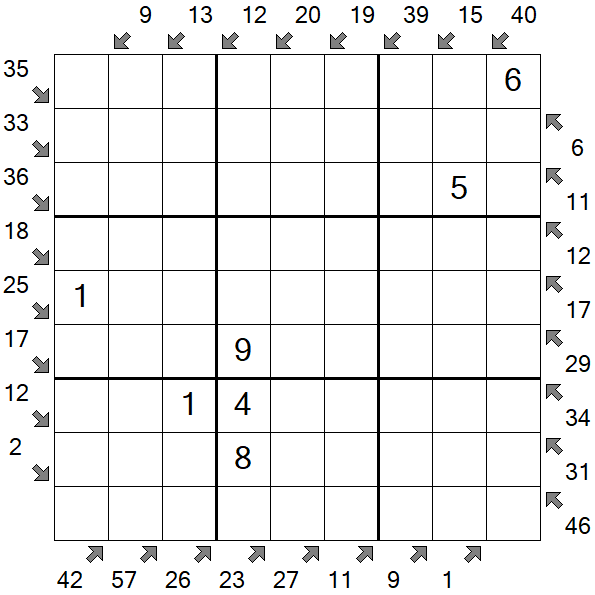 Little Killer Sudoku - Medium
