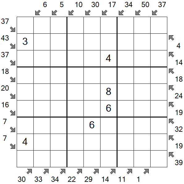 Little Killer Sudoku - Medium