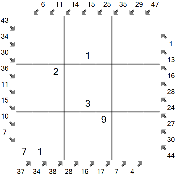 Little Killer Sudoku - Medium