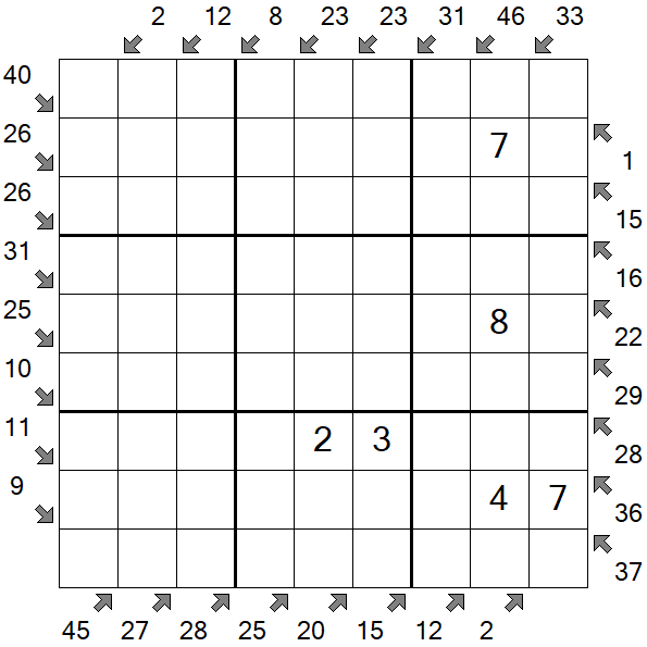 Little Killer Sudoku - Medium