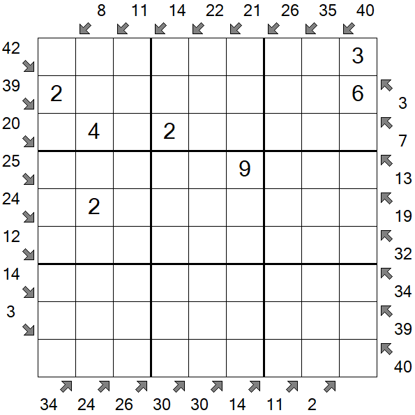 Little Killer Sudoku - Medium