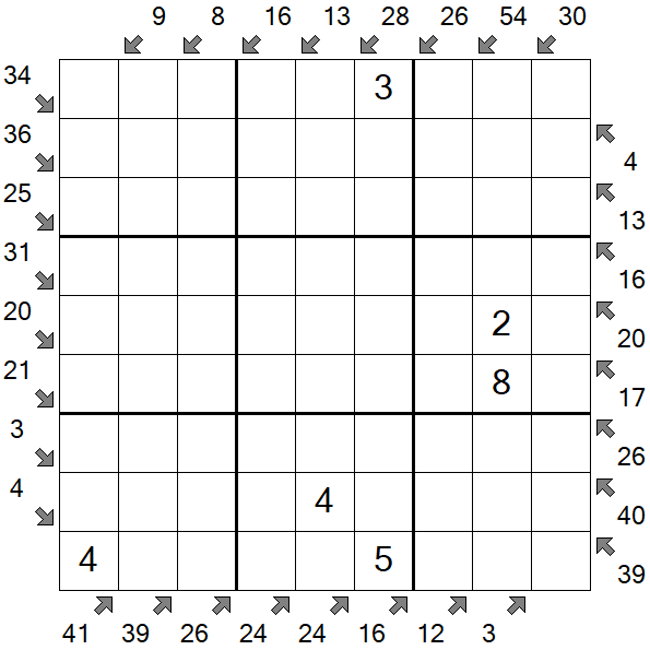 Little Killer Sudoku - Medium