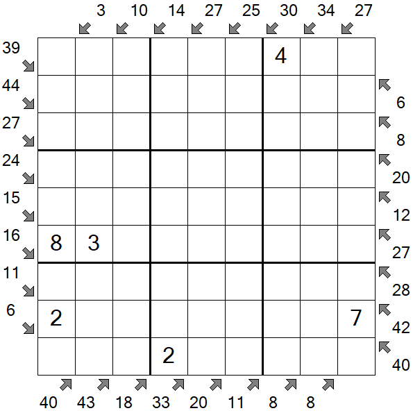 Little Killer Sudoku - Medium