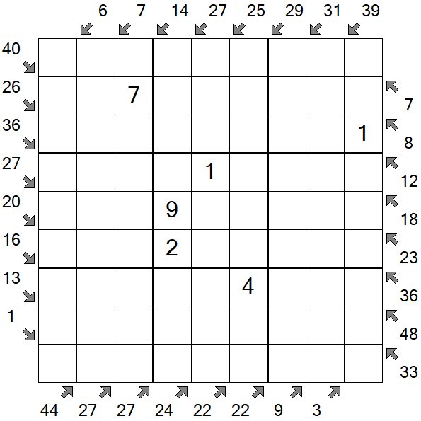 Little Killer Sudoku - Medium