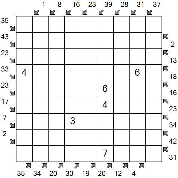 Little Killer Sudoku - Medium