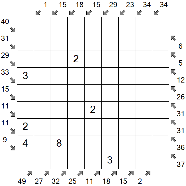 Little Killer Sudoku - Medium