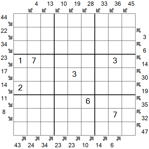 Little Killer Sudoku - Medium