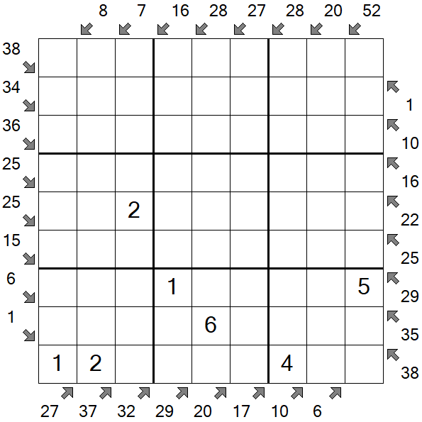 Little Killer Sudoku - Medium