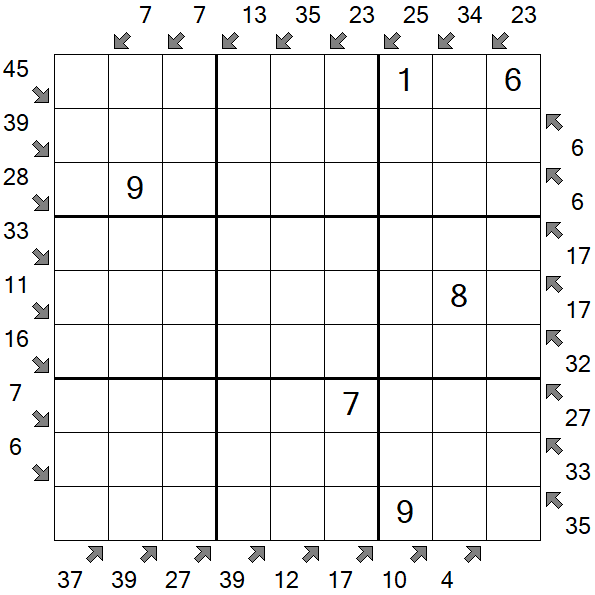 Little Killer Sudoku - Medium