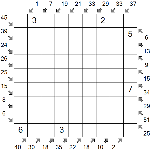 Little Killer Sudoku - Medium