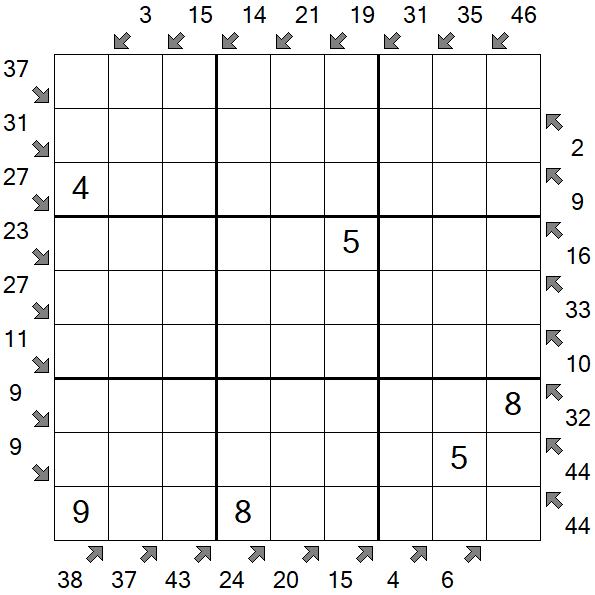 Little Killer Sudoku - Medium