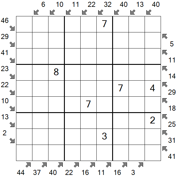 Little Killer Sudoku - Medium