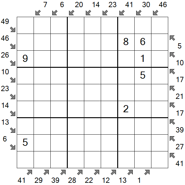 Little Killer Sudoku - Medium