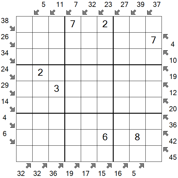 Little Killer Sudoku - Medium