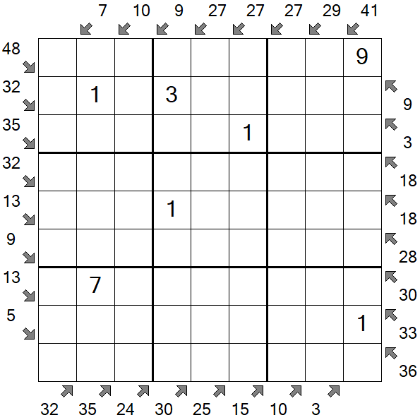 Little Killer Sudoku - Medium
