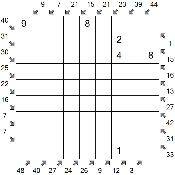 Little Killer Sudoku - Medium
