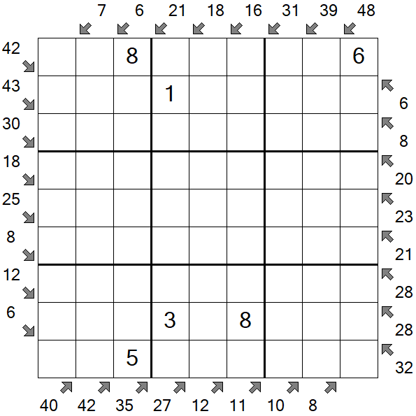 Little Killer Sudoku - Medium