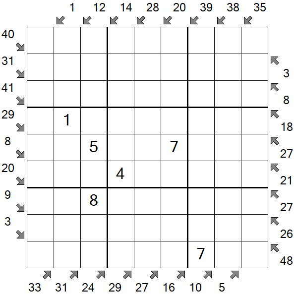 Little Killer Sudoku - Medium