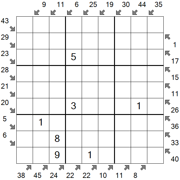 Little Killer Sudoku - Medium