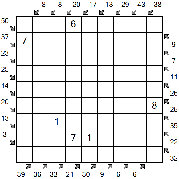 Little Killer Sudoku - Medium