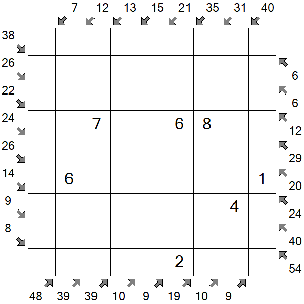 Little Killer Sudoku - Medium