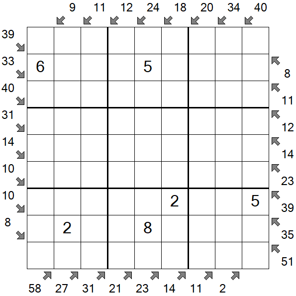 Little Killer Sudoku - Medium