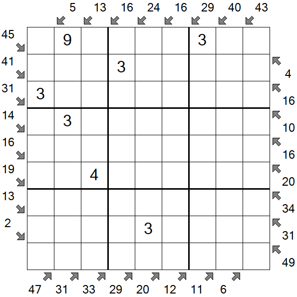 Little Killer Sudoku - Medium