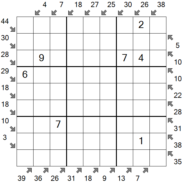 Little Killer Sudoku - Medium