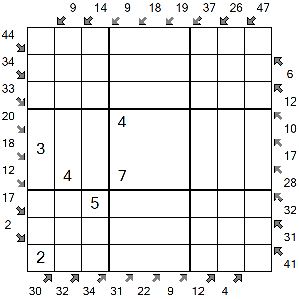 Little Killer Sudoku - Medium