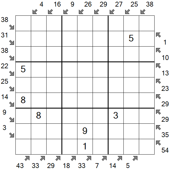 Little Killer Sudoku - Medium