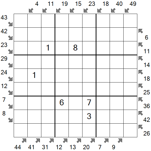 Little Killer Sudoku - Medium
