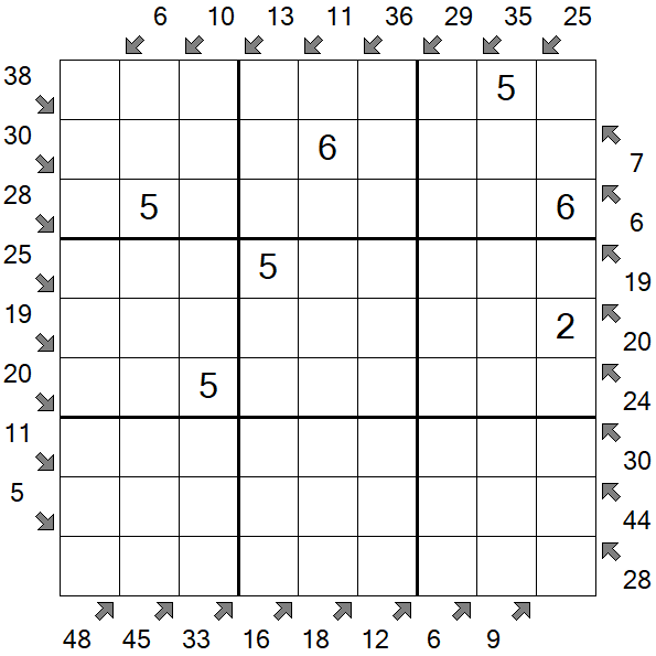 Little Killer Sudoku - Médio