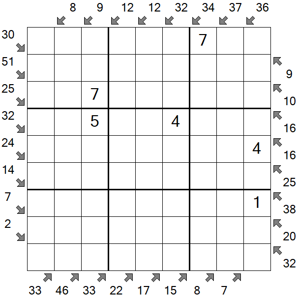 Little Killer Sudoku - Médio