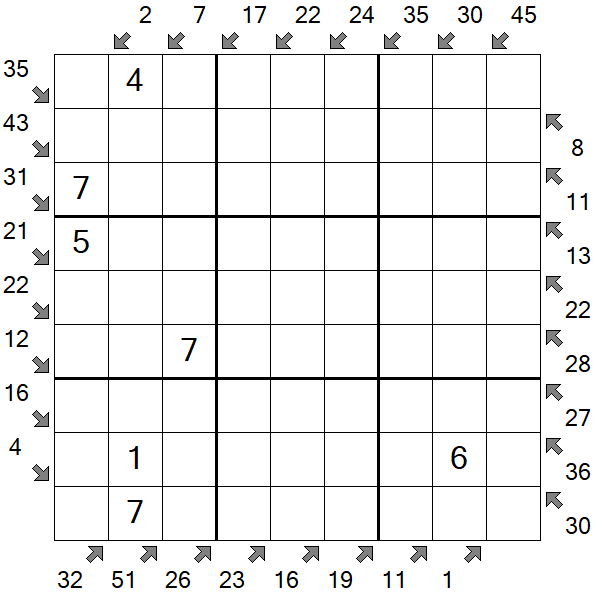 Little Killer Sudoku - Médio