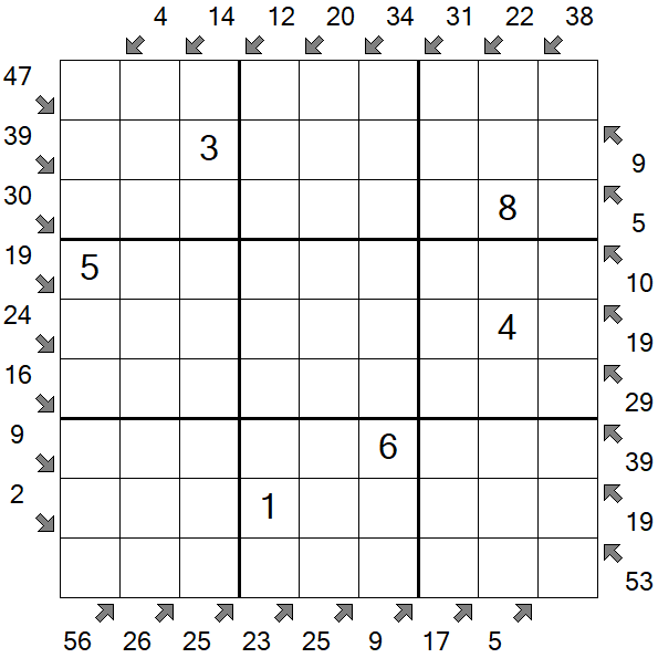 Little Killer Sudoku - Médio