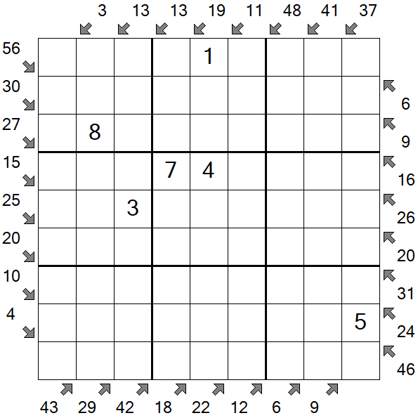 Little Killer Sudoku - Médio