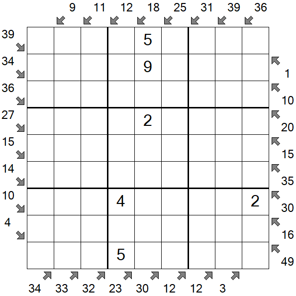 Little Killer Sudoku - Médio