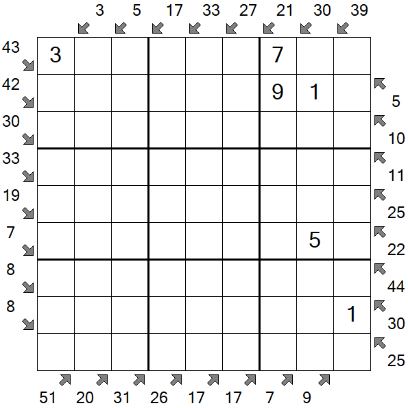 Little Killer Sudoku - Médio