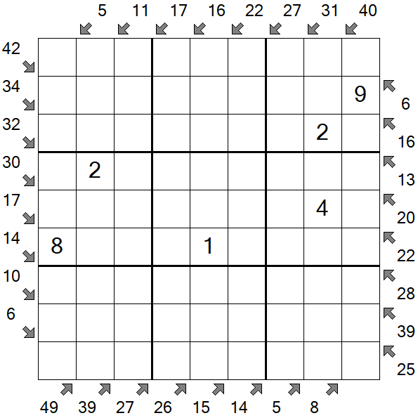 Little Killer Sudoku - Médio
