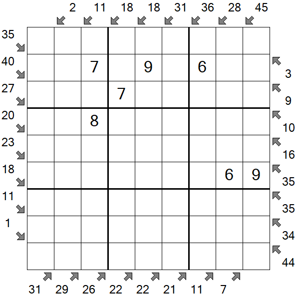 Little Killer Sudoku - Médio
