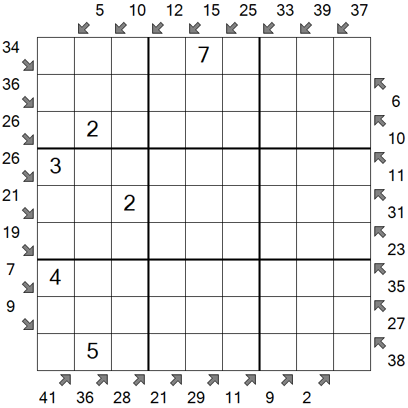 Little Killer Sudoku - Médio