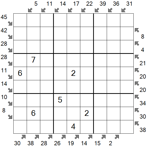 Little Killer Sudoku - Médio