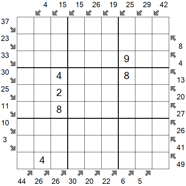 Little Killer Sudoku - Médio