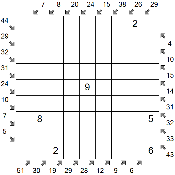 Little Killer Sudoku - Médio