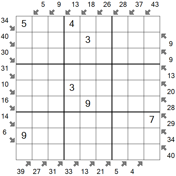 Little Killer Sudoku - Médio